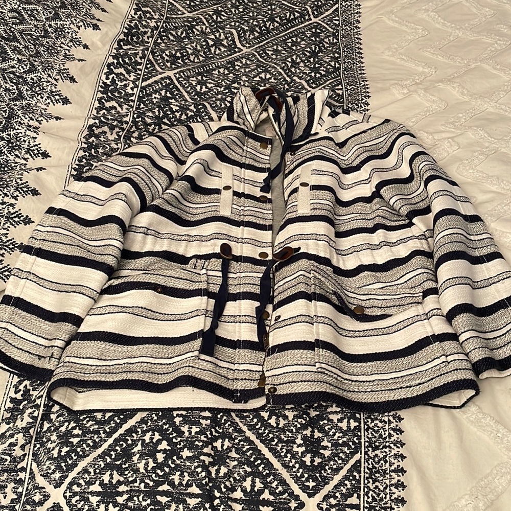 Loft stripped fall jacket